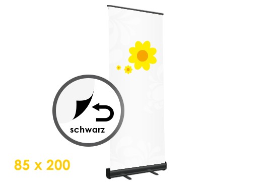 Rollup-Display Classic BLACK 85 x 200cm