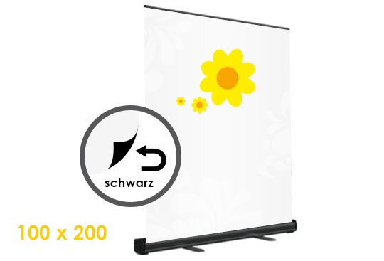 Rollup-Display Classic BLACK 100 x 200cm